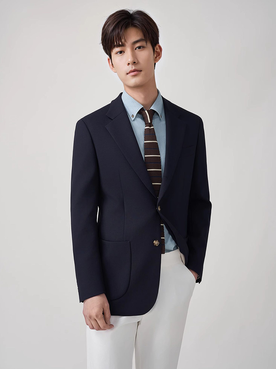 Men'S Formal Wear For Graduation - Gençler için %50 Yün Erkek Blazer