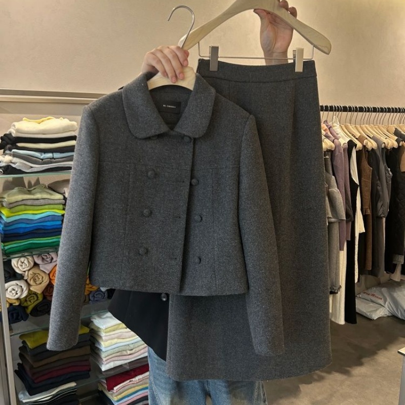 Double Breasted Blazer - 2025 Yeni Kore Tarzı Kışlık Premium