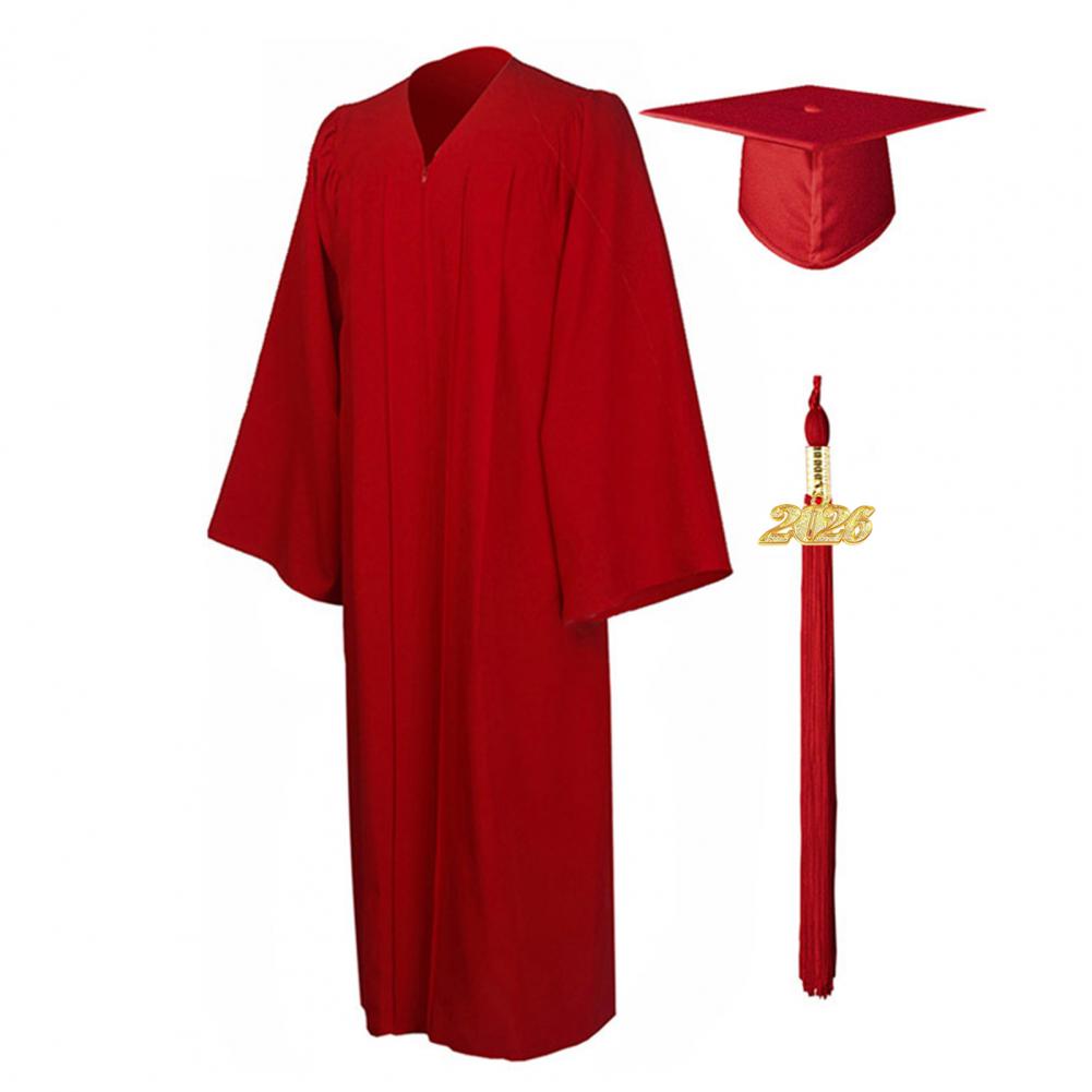 Men'S Formal Wear For Graduation - Unisex Mat Mezuniyet Kepi ve Cüppe