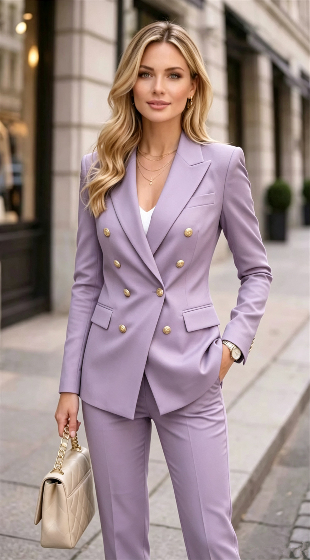 Lavender Kadın Çift Katmanlı 2 - Double Breasted Blazer incelemesi ve fiyatı
