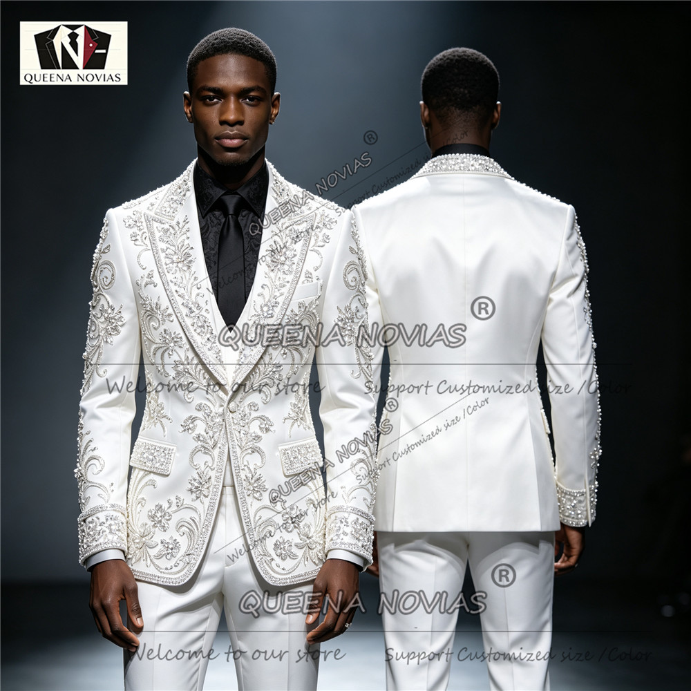Parıltılı Elmas İşlemeli Erkek - Men Formal Wear Clothes incelemesi ve fiyatı
