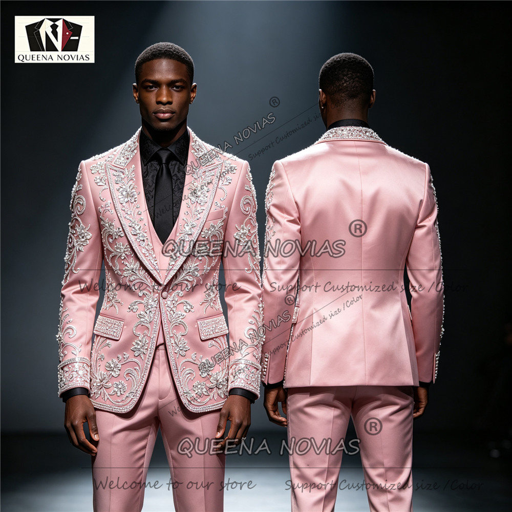 Parıltılı Elmas İşlemeli Erkek - Men Formal Wear Clothes incelemesi ve fiyatı