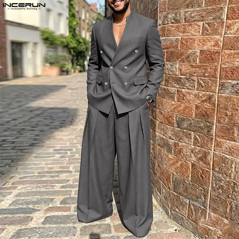 INCERUN Erkek Takımları Düz Re - Double Breasted Blazer incelemesi ve fiyatı