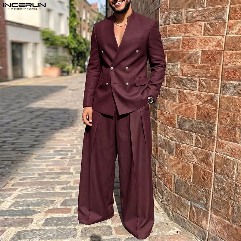 INCERUN Erkek Takımları Düz Re - Double Breasted Blazer incelemesi ve fiyatı