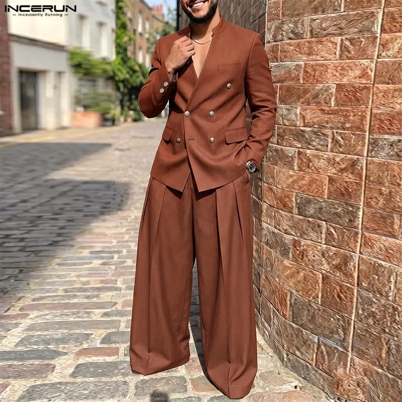 INCERUN Erkek Takımları Düz Re - Double Breasted Blazer incelemesi ve fiyatı