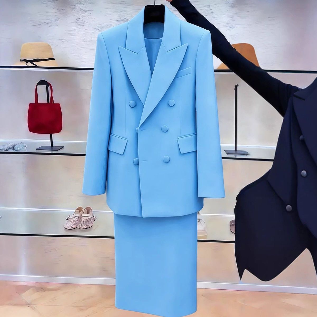 Beyaz Blazer Takım Elbise Kadı - Double Breasted Blazer incelemesi ve fiyatı