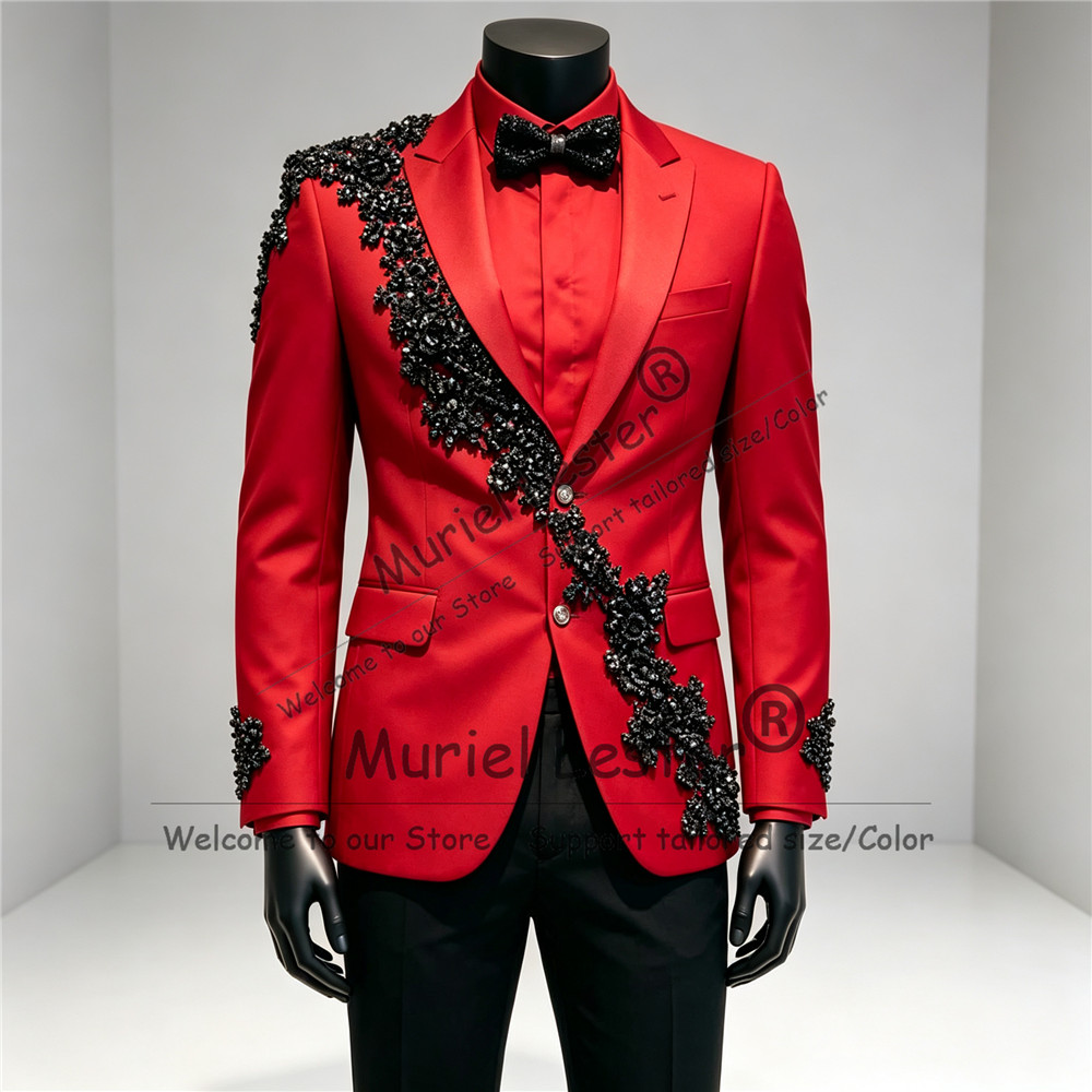 Lüks Elmas İşlemeli Takım Elbi - Men Formal Wear Clothes incelemesi ve fiyatı